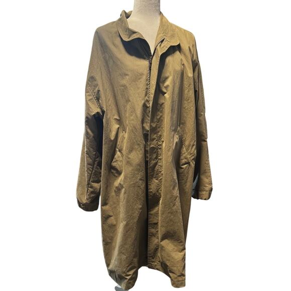 OAK + FORT Oversized Utility Coat Khaki, Minimalist Modern Size Small Oversized - Picture 2 of 9